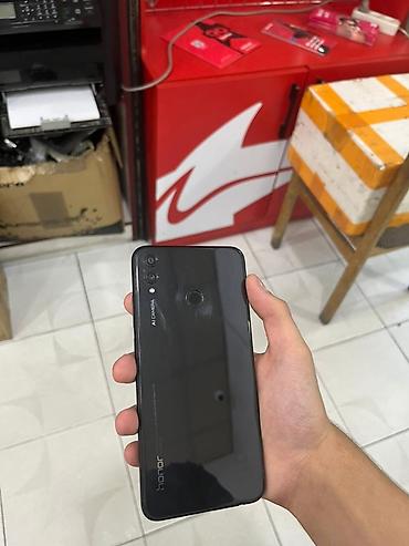 telefon honor: Honor 8X, rəng - Qara, Barmaq izi — 5