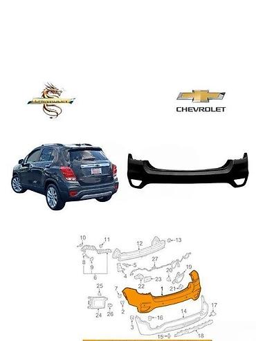 Кузовные детали: Задний, Chevrolet Trax 2016 г., Китай, Бесплатная доставка, Платная доставка, Самовывоз — 1