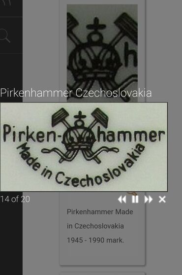 Kuhinjski setovi: Tanjiri desertni 1945g+ Pirkenhammer Cehoslovacka. Tanjiri bez — 10