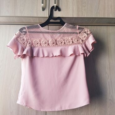 женские кофты кружевные: Блузка, Гипюр, Solid print, Жакасы менен