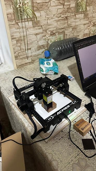 mini laser: Lazer oyma kəsmə dəzgahı 1 cisi qara mini - Acmer S1 6W 2 cisi boz — 1