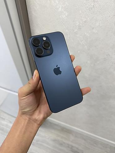 Мобильные телефоны и аксессуары: IPhone 15 Pro Max, Б/у, 256 ГБ, Blue Titanium, Чехол, 82 % — 1
