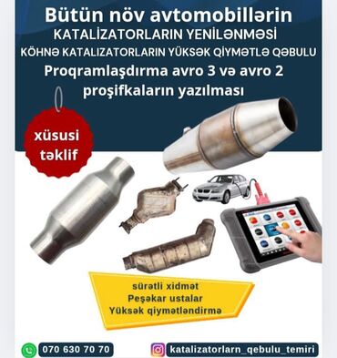 Digər avto xidmətlər: Xüsusi təklif: Katalizator xidmətləri və qəbulu - Bütün növ
