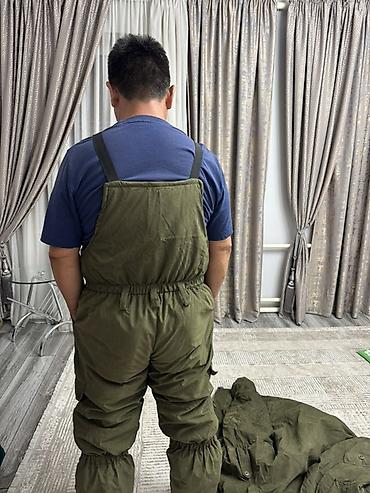 lacoste original: Зимний костюм для рыбалки/охоты, утеплённый, цвет хаки Состав — 4
