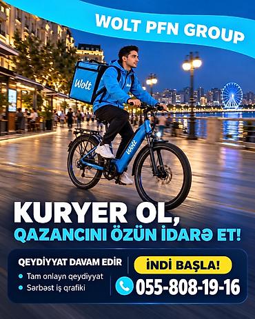 daye işi elanları: Sürücü-kuryer tələb olunur, Şəxsi nəqliyyat vasitəsi ilə — 1
