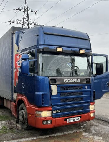 транспорт авто: Тягач, Scania, 2004 г., Тентованный