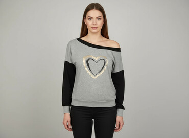 bluzki z dużym dekoltem plus size: Жіноча блуза, розмір S