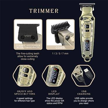 Trimmerlər və saç qırxan maşınlar: Saç qırxan maşın, Vgr, Yeni, Ödənişli çatdırılma, Rayonlara çatdırılma, Pulsuz çatdırılma — 4