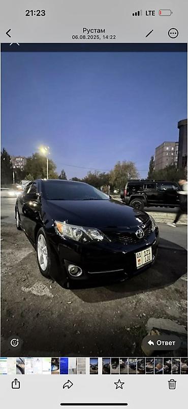 bmw 318: Toyota Camry: 2013 г., 2.5 л, Автомат, Бензин, Седан — 5