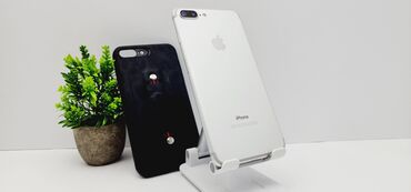 iphone 6 plus цена в бишкеке: IPhone 7 Plus, Б/у, 256 ГБ, Серебристый, Защитное стекло, Чехол, 100 %