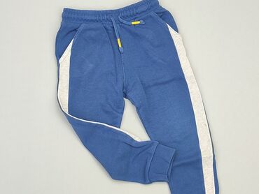 sinsay spodnie dresowe chłopięce: Sweatpants, F&F, 3-4 years, 98/104, condition - Good