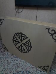 флипчарты деревянная с дополнительными планками: Национальный кыргызский стол, Новый, Складной, Дерево, цвет - Бежевый