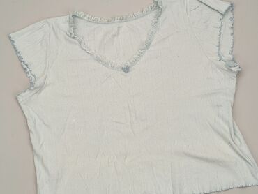bluzki błękitna damskie: T-shirt, Marks & Spencer, 4XL (EU 48), condition - Good