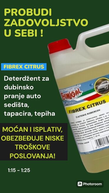 teleskop makaze za voce: Fibrex Citrus je koncentrovani deterdžent, formulisan za dubinsko