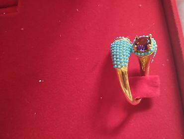 Bijuteriya dəstləri: Bijuteriya dəsti – müxtəlif aksesuarlar - Turkuaz rəngli baş bəzəyi — 16