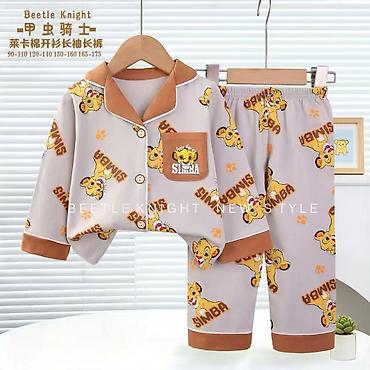 Uşaqlar üçün digər geyimlər: Uşaq pijama dəsti – Beetle Knight New Style 1yawdan 12yawa kimi - İki — 2