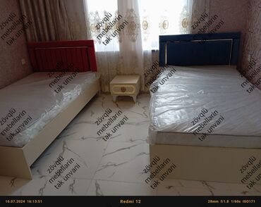 çarpayı matras: Yeni, Təknəfərlik çarpayı, Bazasız, Matras ilə, Siyirməsiz