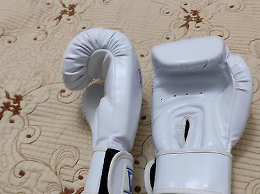 Перчатки: Боксерские перчатки GINGPAI, белые, 6 oz. - Назначение: тренировки по — 5