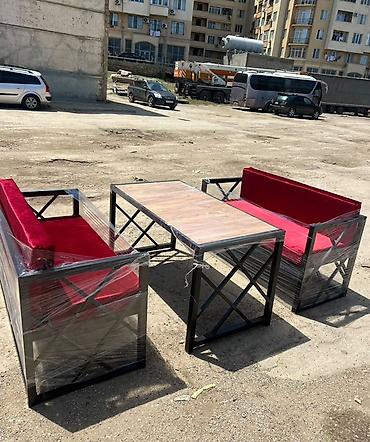 Bağ divan və kreslo dəstləri: Yeni, Metal, Azərbaycan — 11
