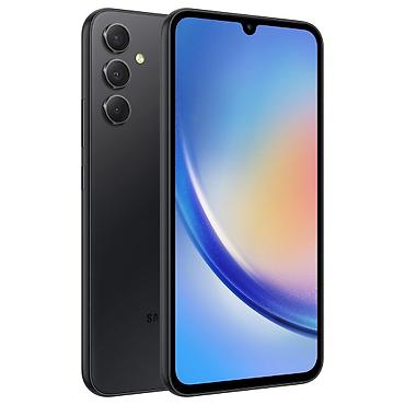 fold 4: Samsung Galaxy A34, Б/у, 128 ГБ, цвет - Черный, 2 SIM — 1
