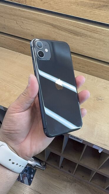 iphone 11 128gb бишкек: IPhone 11, Б/у, 64 ГБ, 100 %