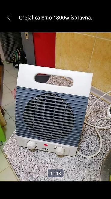 Kaloriferi: Grejalica duvaljka 2 brzine plus ventilator Fox 2000w. dobra. Veća — 12
