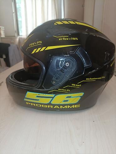 full face kask: DFG 56 Programme motosiklet dəbilqəsi - Tam üzlüq (full-face) dizayn — 2