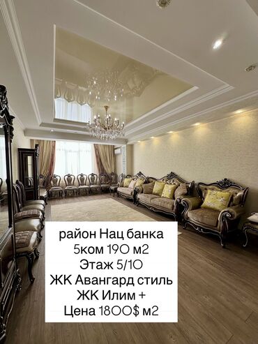 как взять квартиру в рассрочку на 10 лет: 5 и более комнат, 190 м², Элитка, 5 этаж, Старый ремонт