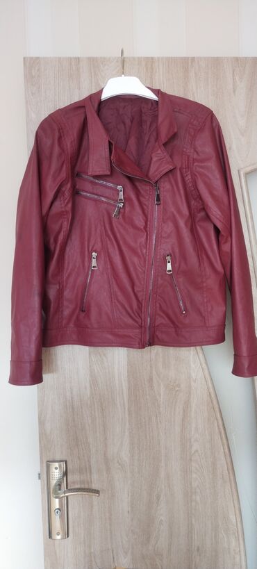 купить кожаную куртку в баку: Женская куртка S (EU 36), цвет - Красный