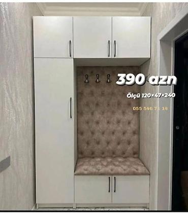 Dəhliz dolabları: Dəhliz üçün çoxfunksiyalı asılqan və şkaf sistemi - Ölçü: 120 × 47 × — 1