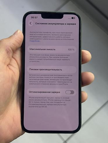 Уюлдук телефондор жана аксессуарлар: IPhone 13, Колдонулган, 128 ГБ, Жашыл, Коргоочу айнек, 100 % — 2