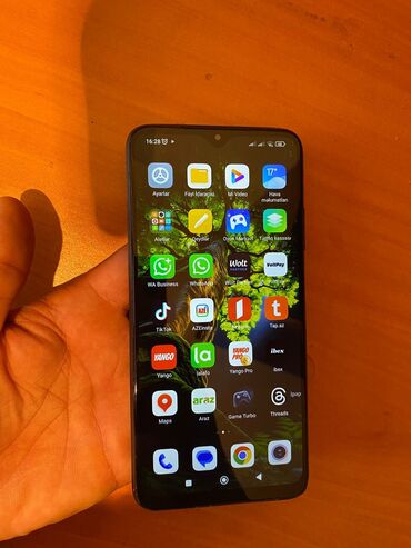 кнопка телефон: Redmi 9T, 64 ГБ, цвет - Черный, Отпечаток пальца, Две SIM карты, Face ID