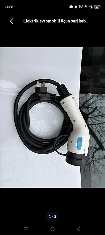 Инструменты для авто: Elektrik avtomobili üçün şarj kabeli - Tip: AC şarj kabeli - Qoşulma — 2