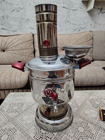 Samovarlar: İşlənmiş Od Samovar, 5 l, Ünvandan götürmə