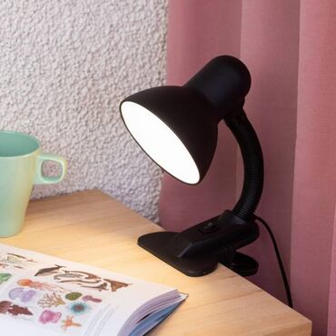 лампа для шеллака: Настольный светильник N-102-E27-40W-BK черный матовый Металлический