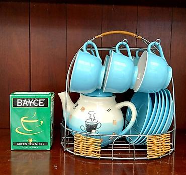 tea: НОВЫЙ! Чайный набор с подставкой. Состав: - Керамический заварочный — 8