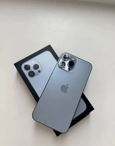 ikinci el xs max: IPhone 13 Pro Max, 256 GB, Sierra Blue, Zəmanət, Face ID, Sənədlərlə