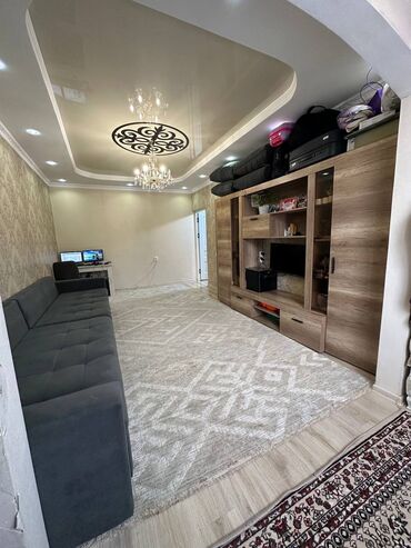 аренда квартир ош на долгий срок: 1 комната, 44 м², 106 серия улучшенная, 9 этаж, Дизайнерский ремонт