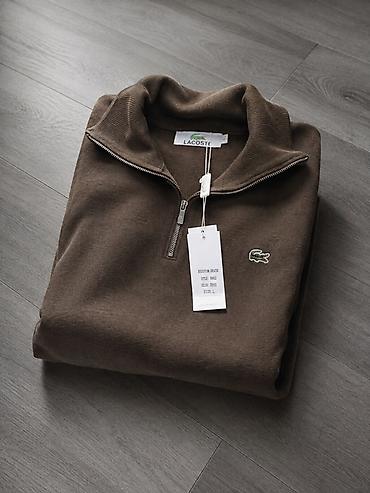 джинсы прямые: Свитер Lacoste с молнией до груди (half-zip) - Бренд: Lacoste - — 1