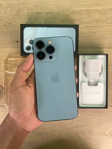 iphone xs dubay: IPhone 13 Pro, 128 GB, Sierra Blue, Zəmanət, Face ID, Sənədlərlə