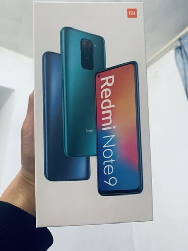 телефоны за 3 тысячи: Redmi, Redmi Note 9, Б/у, 64 ГБ, цвет - Синий, 2 SIM