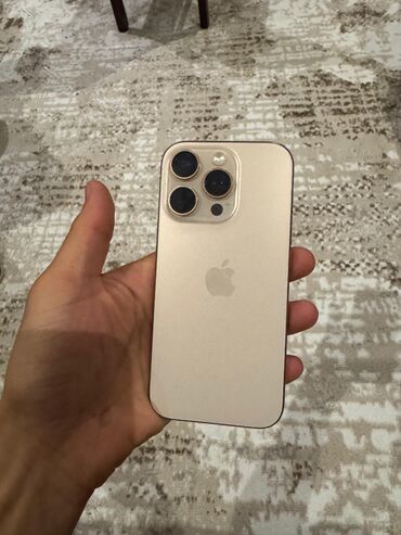 fay fay: IPhone 16 Pro, 128 GB, Desert Titanium, Face ID, Simsiz şarj