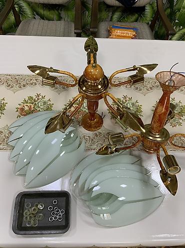 taxta cilciraqlar: Çılçıraq, 5 lampa, Metal — 4