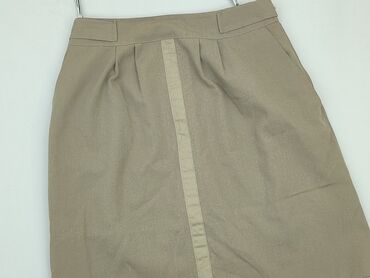 skórzane spódnice brązowa: Skirt, M (EU 38), condition - Good