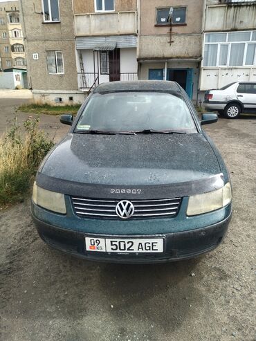 продаю номер авто: Volkswagen Passat (B5), седан, темно‑зеленый цвет. Киргизские номера