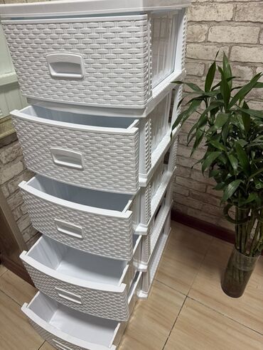 Комоды для одежды: Комод для одежды, Без зеркала, Другой материал, цвет - Белый — 13