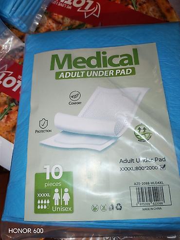 Другие медицинские товары: Məhsul: Medical Adult Under Pad – böyüklər üçün uşaq bezi altlığı - — 1