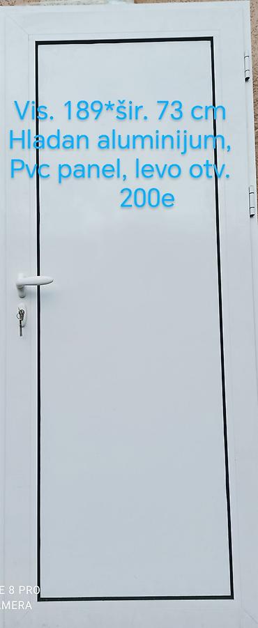 sat za sah vulkan: Aluminijumska spoljašnja vrata sa PVC panelom - Dimenzije: visina 189 — 1