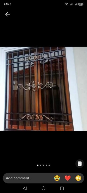 Barmaqlıqlar: Məhsul: Dəmir pəncərə barmaqlığı Təsvir: - Pəncərələr üçün dekorativ — 10