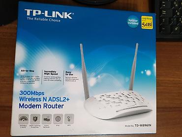 wifi roter: TD-W8961N 300Mbps Wireless N ADSL2+ Modem Router Модем ADSL2+ — 1